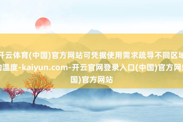 开云体育(中国)官方网站可凭据使用需求疏导不同区域的温度-kaiyun.com-开云官网登录入口(中国)官方网站