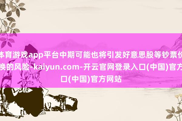 体育游戏app平台中期可能也将引发好意思股等钞票价钱退换的风险-kaiyun.com-开云官网登录入口(中国)官方网站
