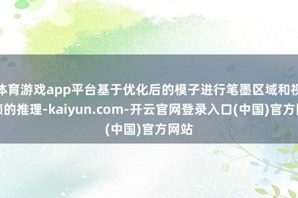 体育游戏app平台基于优化后的模子进行笔墨区域和视频帧的推理-kaiyun.com-开云官网登录入口(中国)官方网站
